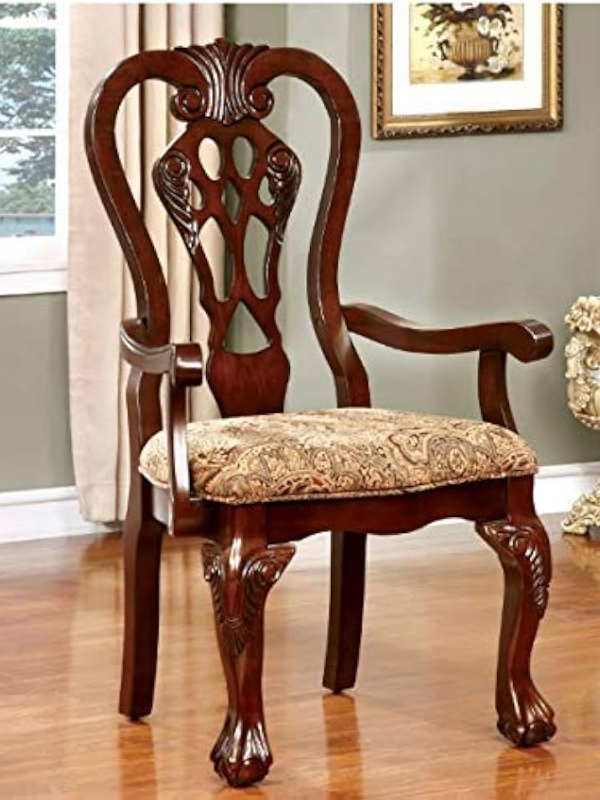 carved wooden chair by city wood works