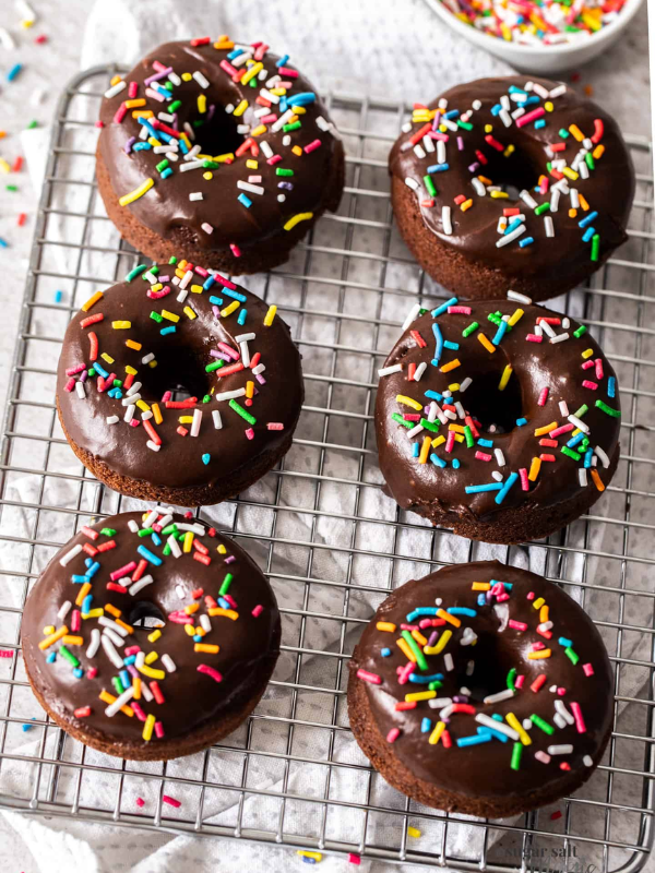 chocolate doughnut by bakers hub