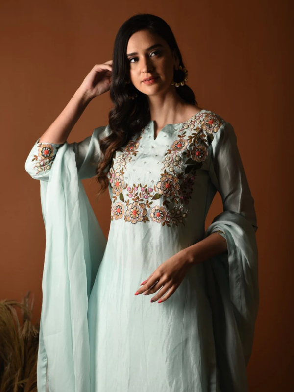 embroidered kurti by verma fashions
