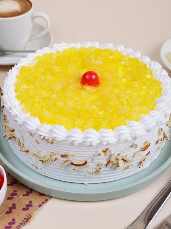 fresh cream pineapple cake by sweet corner bakery