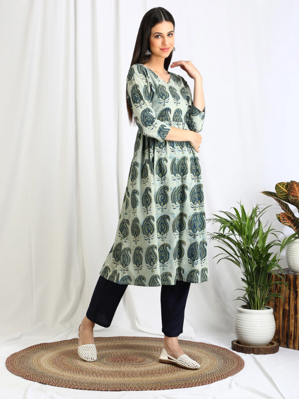 printed cotton kurti by sharma cloth house